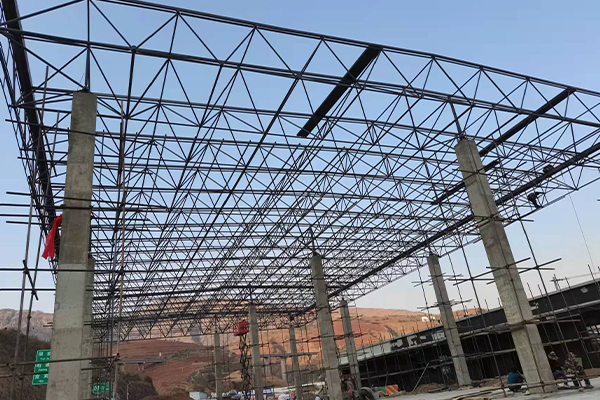 米泉钢结构网架图片